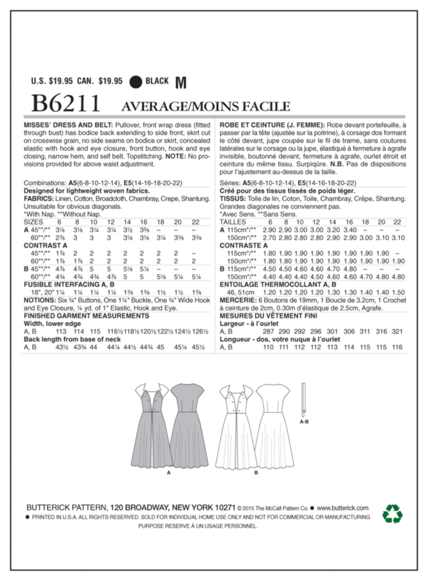 Butterick Retro '53 Kleid #6211