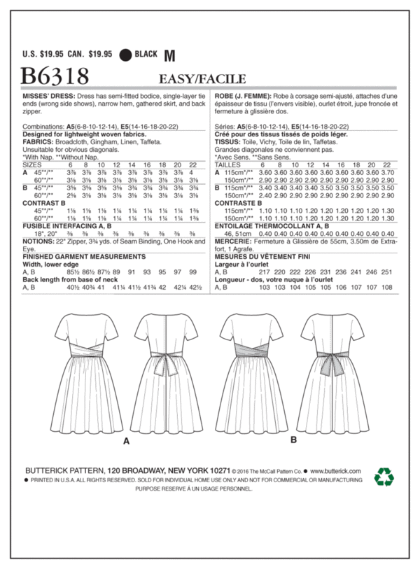 Butterick Retro '61 Kleid #6318