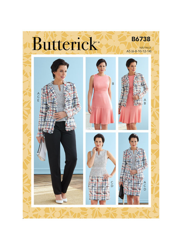 Butterick Jacke, Kleid und Rock #6738