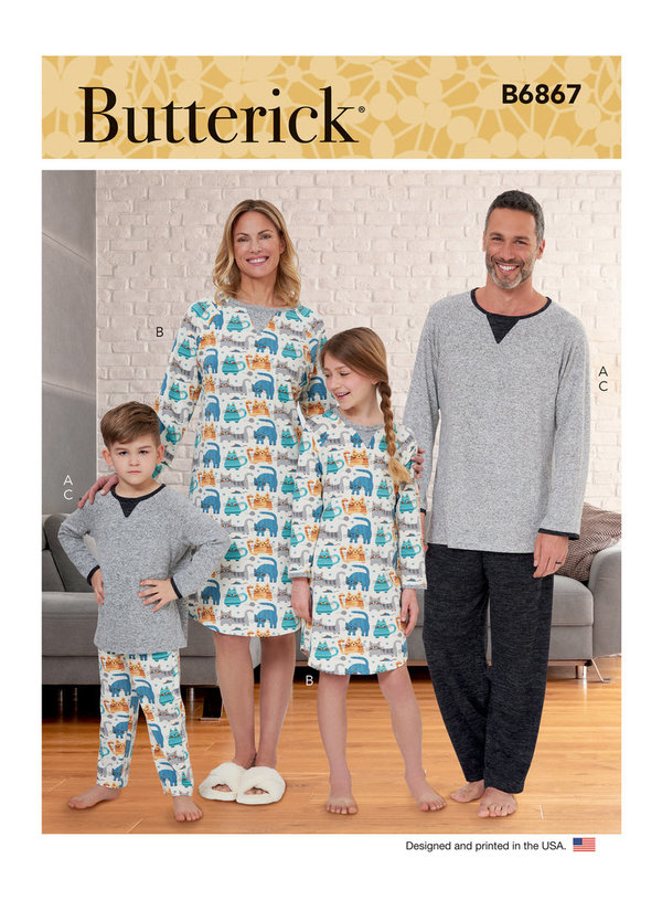 Butterick Pyjamas #6867