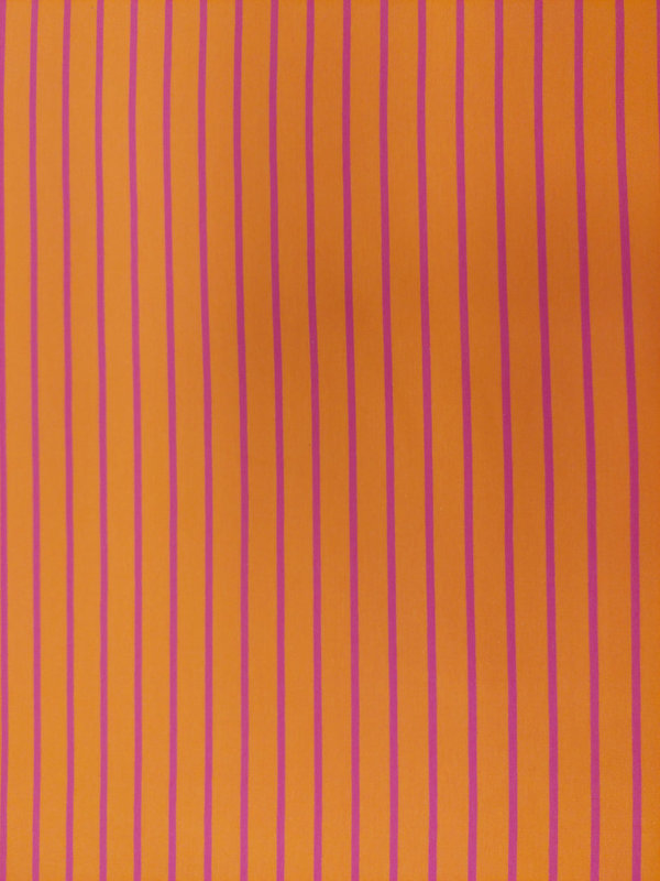 French Terry Jersey in orange-pink gestreift