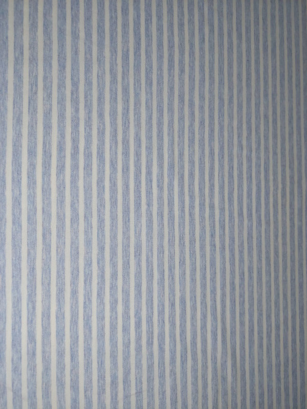 Baumwoll-Jersey in jeansblau-weiß gestreift