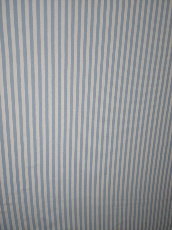 Baumwoll-Jersey in stahlblau-weiß gestreift