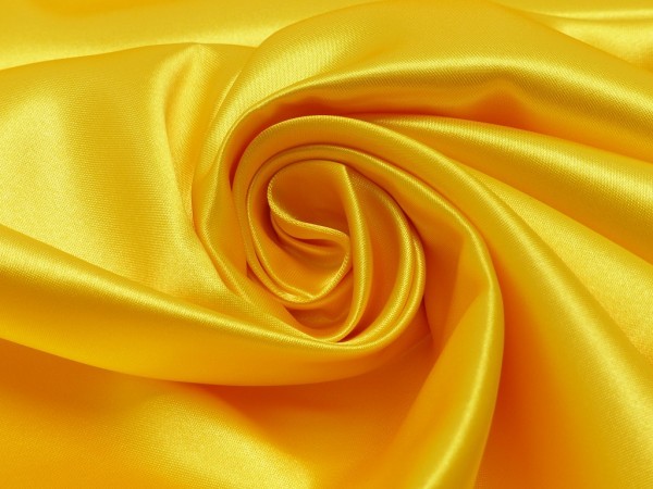Polyester-Satin Gelb