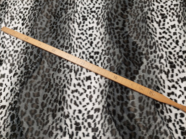 Fellimitat Leopard Grau