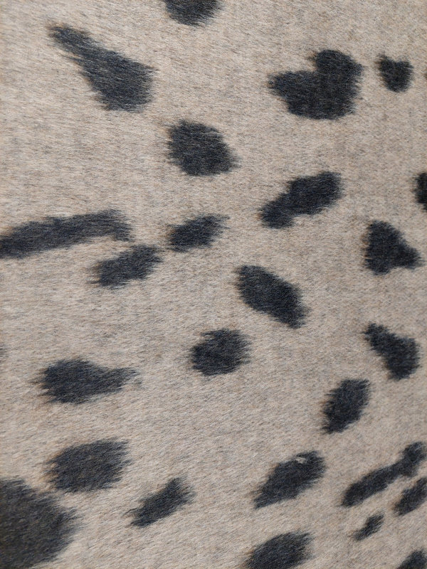 Mantel- und Jackenstoff Kamelbraun mit dunkelbraunen Flecken